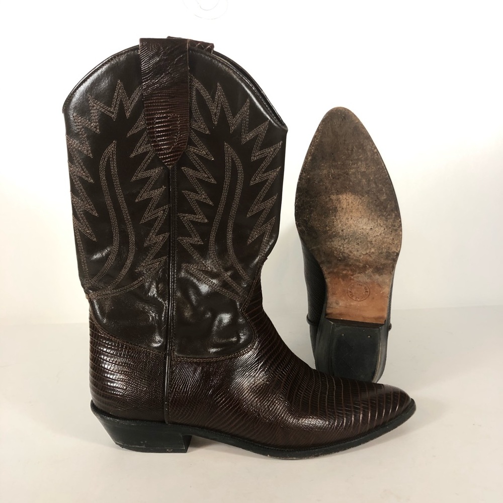 Maraschino Vintage Snakeskin Western Cowboy Boots